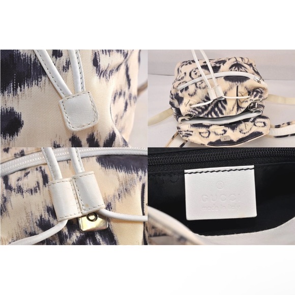 Gucci Floral Backpack Cream and Black Women's - Picture 8 of 10